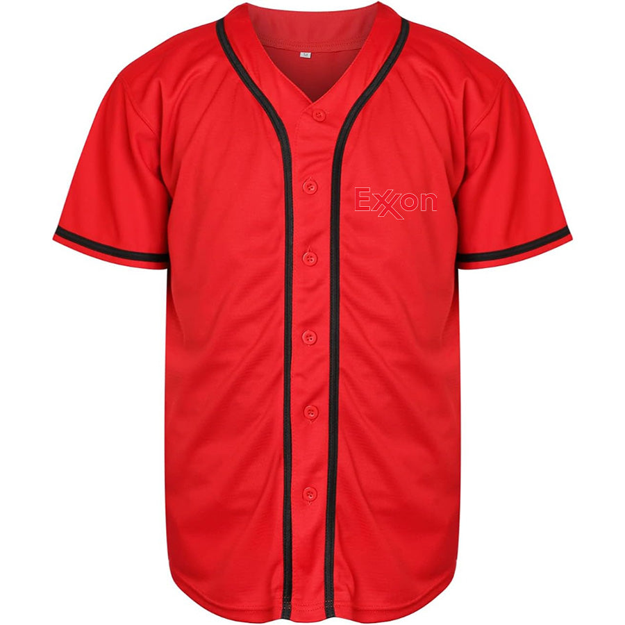 Men's Exxon Gas Station  Baseball Jersey