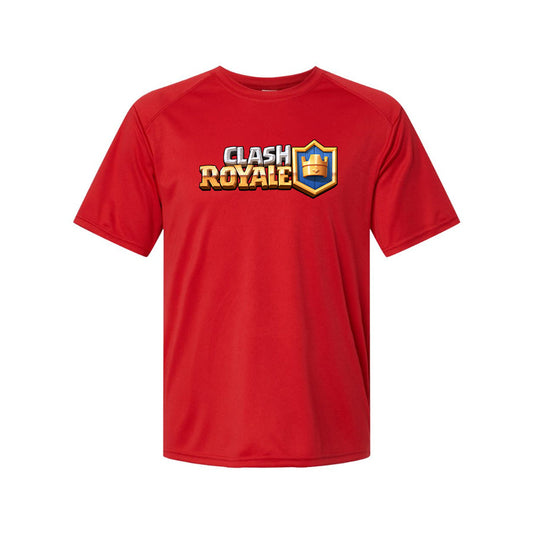 Youth Kids Clash Royale Game Performance T-Shirt