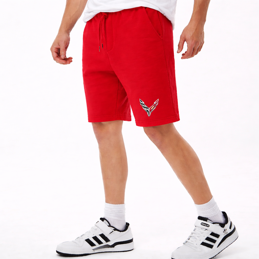 Men's Chevrolet Corvette Car Athletic Fleece Shorts