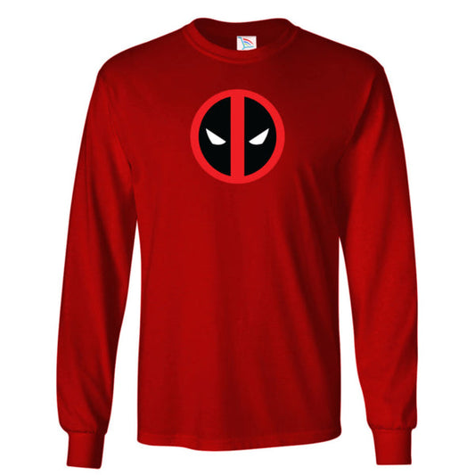 Men's Deadpool Marvel Superhero Long Sleeve T-Shirt