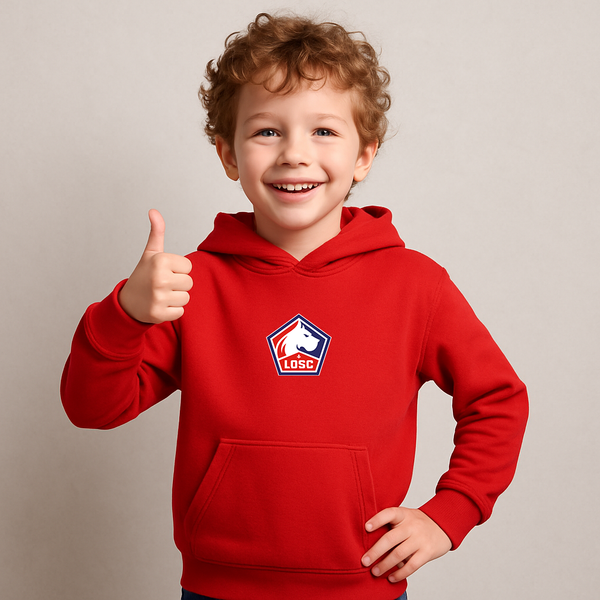 Youth Kids Lille Olympique FC Pullover Hoodie