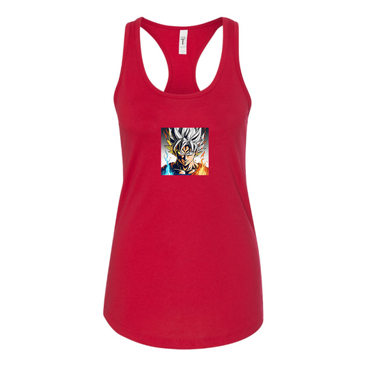 Women's Goku Fire Dragon Ball Z Cartoon Racerback Tank Top