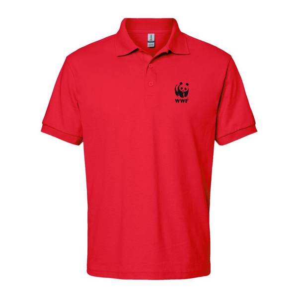 Men's  WWF    Dry Blend Jersey Polo