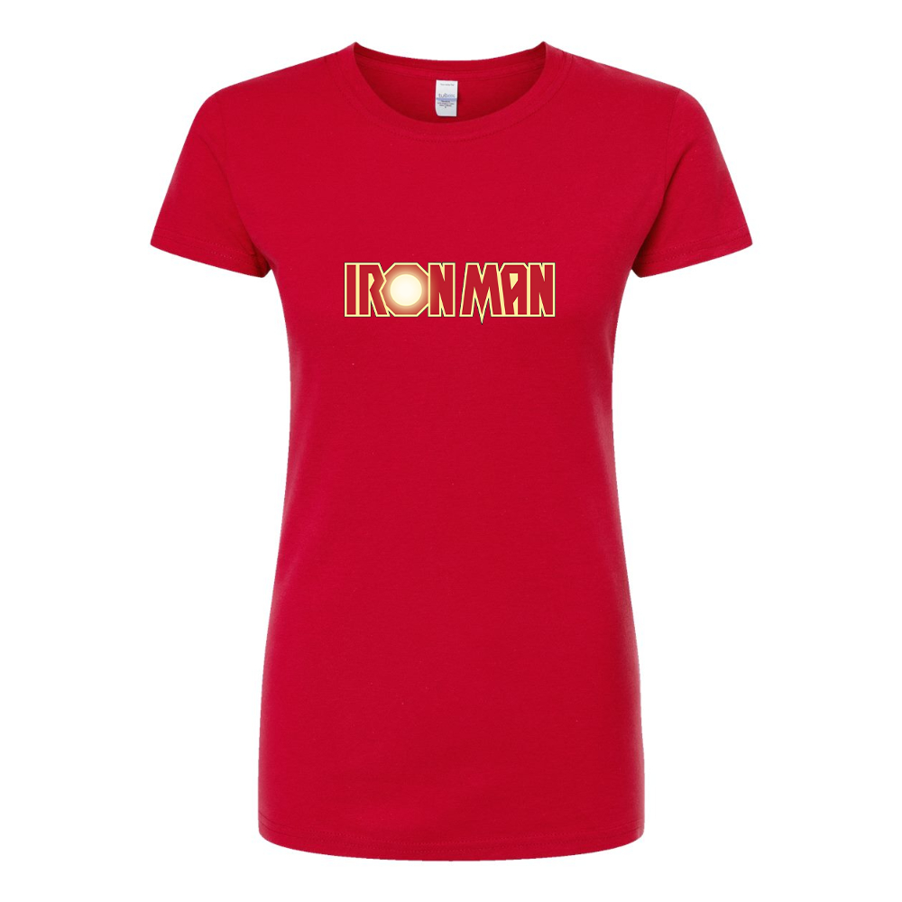 Women’s Iron Man Marvel Superhero Round Neck T-Shirt
