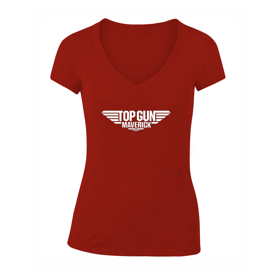 Women's Top Gun Maverick Movie V-Neck T-Shirt