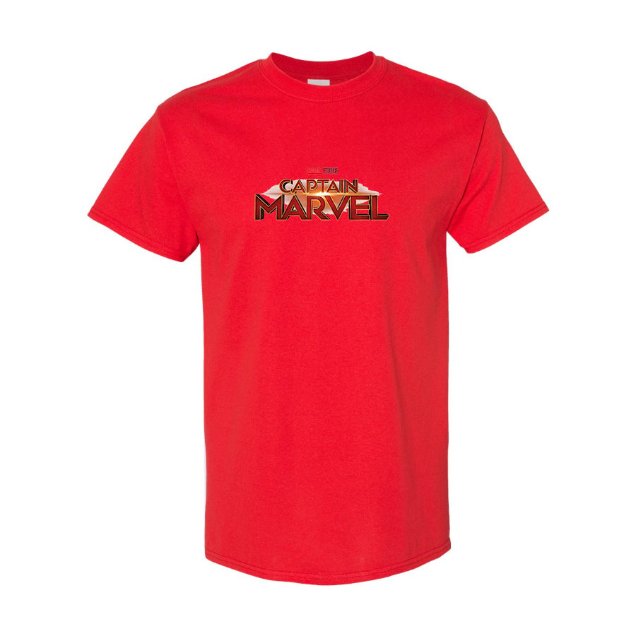 Men's Captain Marvel Superhero  Cotton T-Shirt