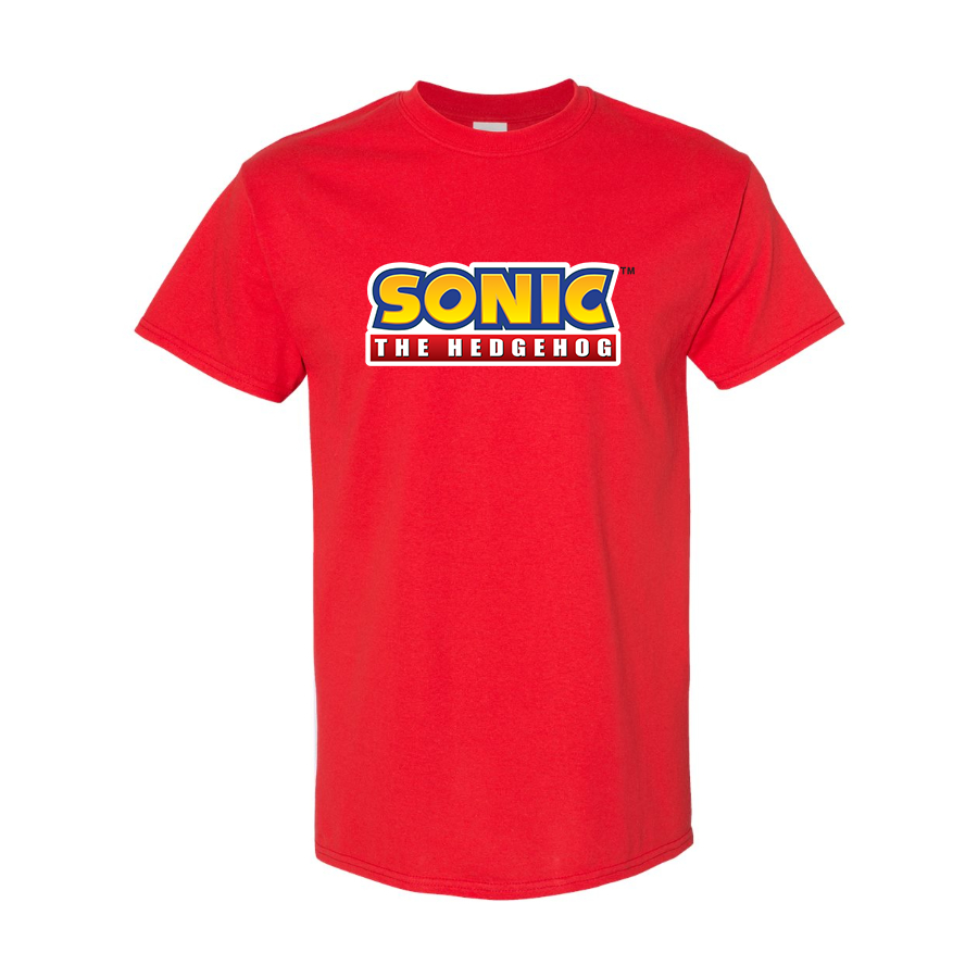 Men's Sonic The Hedgehog Cartoon Cotton T-Shirt