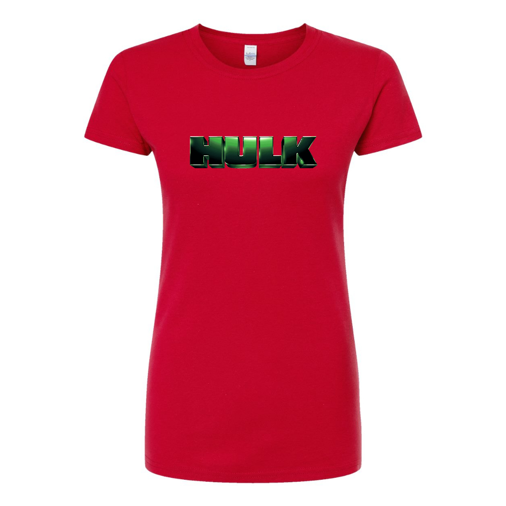 Women's The Hulk Marvel Superhero Round Neck T-Shirt