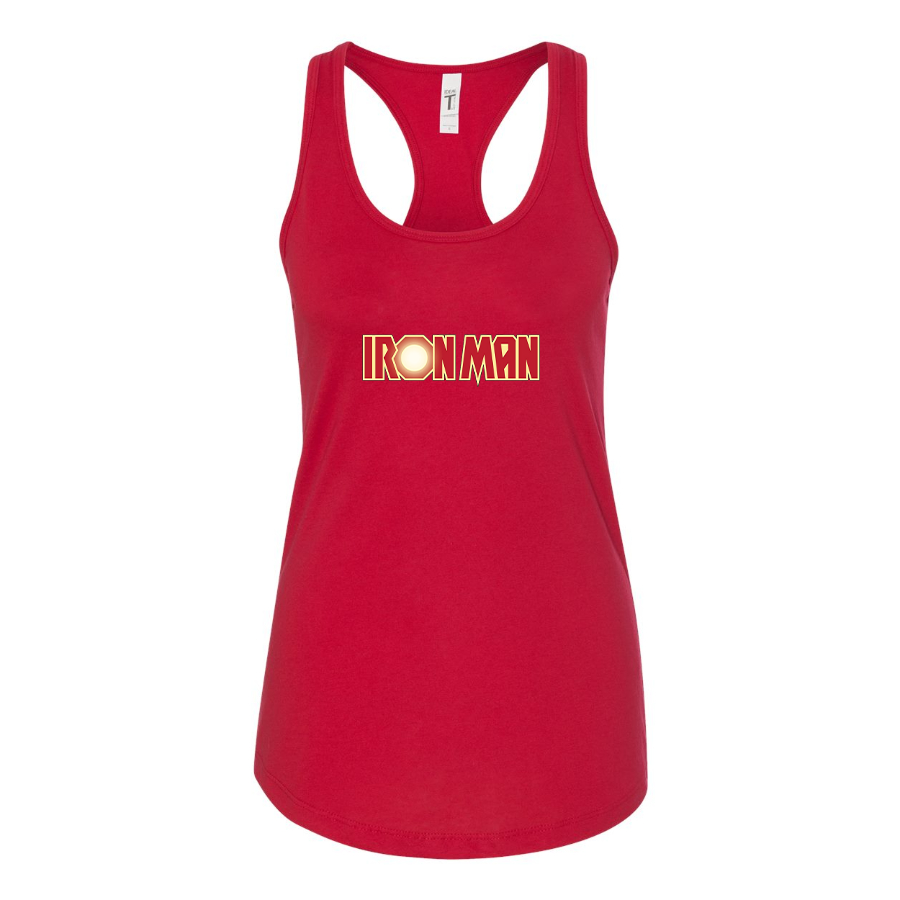 Women's Iron Man Marvel Superhero Racerback Tank Top