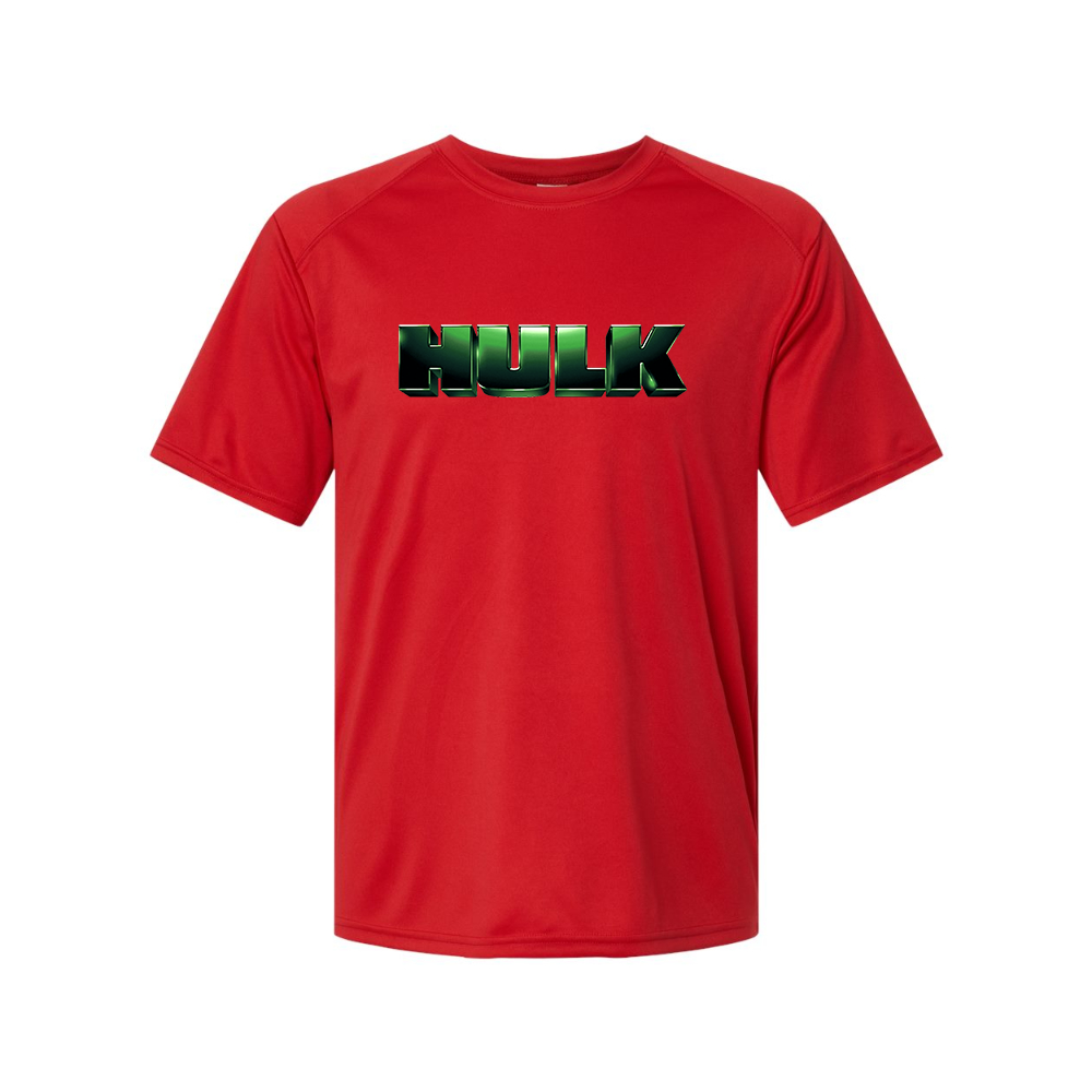 Youth Kids The Hulk Marvel Superhero Performance T-Shirt