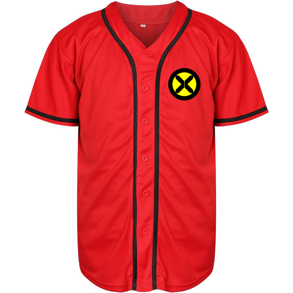 Men's X-Men Marvel Comics Superhero Baseball Jersey