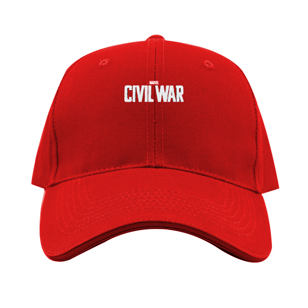Marvel Civil War  Logo Dad Baseball Cap Hat