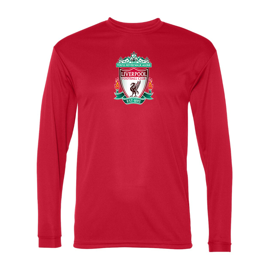 Men’s Liverpool Football Club Est.1892  Polyester Long Sleeve T-Shirt
