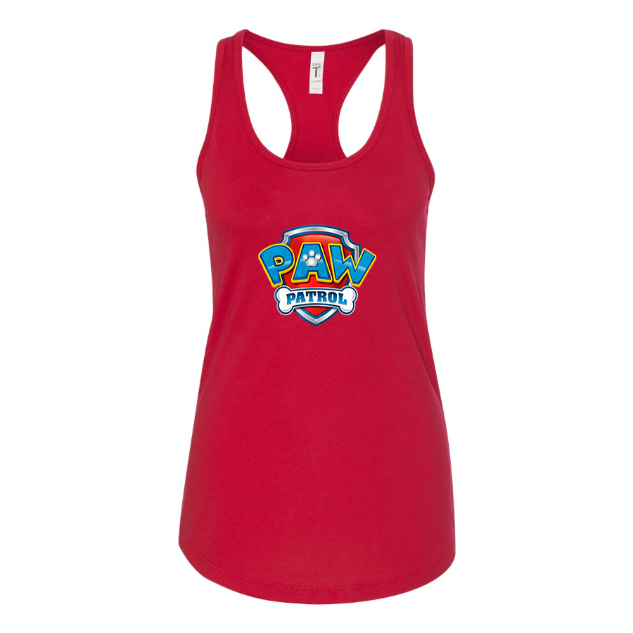 Women's Paw Patrol Cartoon Racerback Tank Top