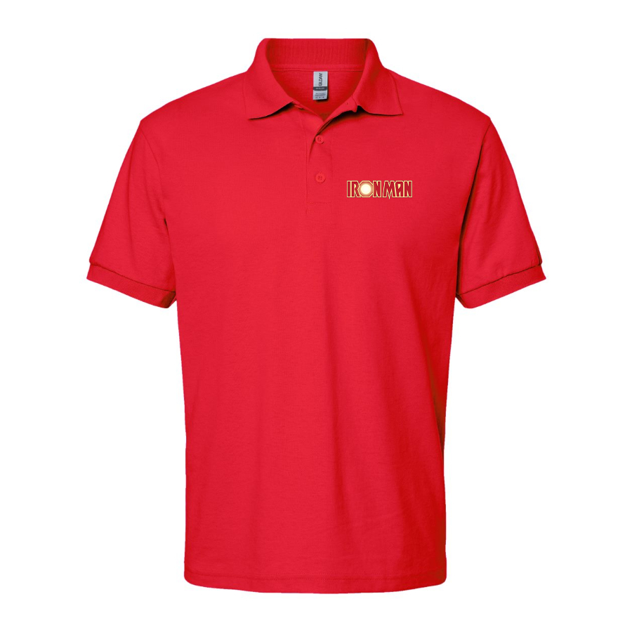 Men's Iron Man Marvel Superhero Dry Blend Polo