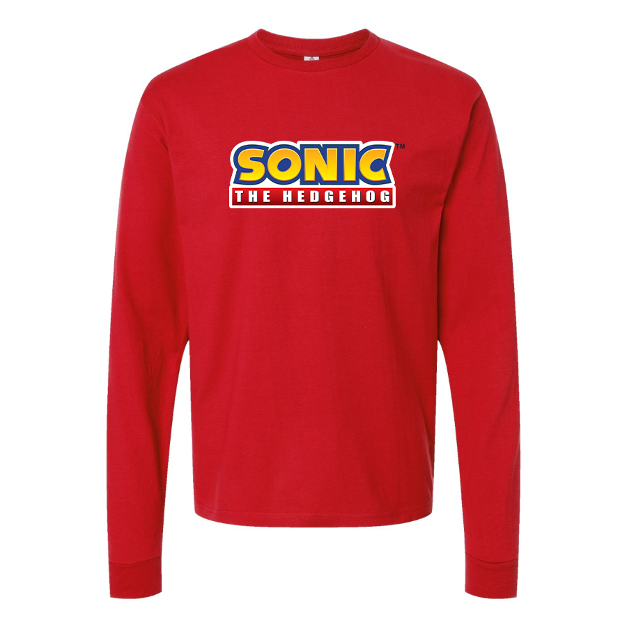 Men's Sonic The Hedgehog Cartoon Long Sleeve T-Shirt