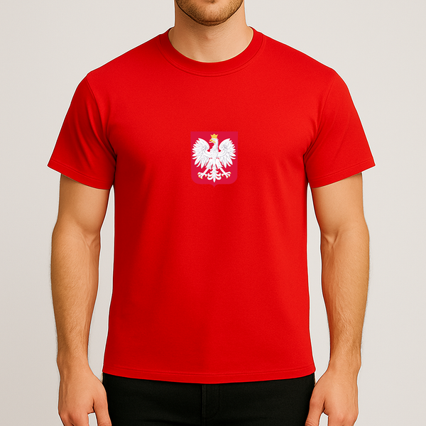 Men's Poland National Soccer Team Cotton T-Shirt