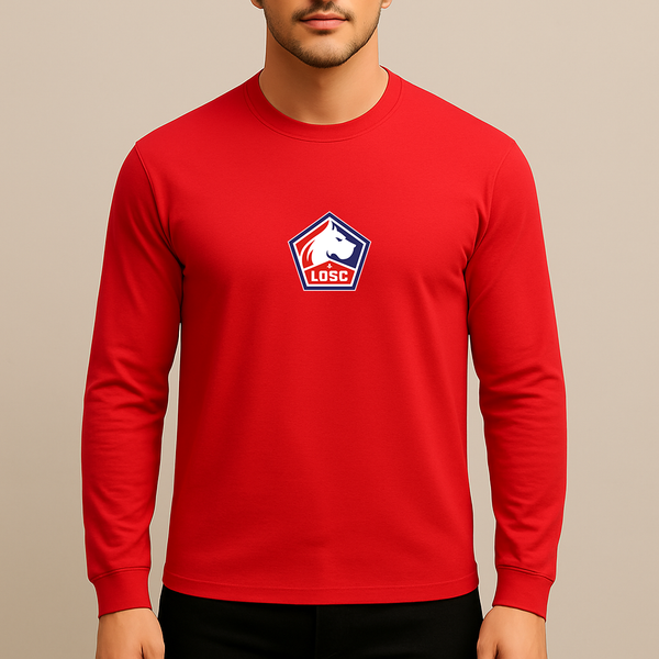 Men's Lille Olympique FC Long Sleeve T-Shirt