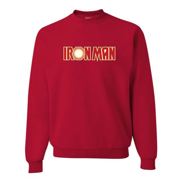 Men's Iron Man Marvel Superhero Crewneck Sweatshirt