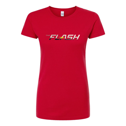 Women's The Flash DC Superhero Round Neck T-Shirt
