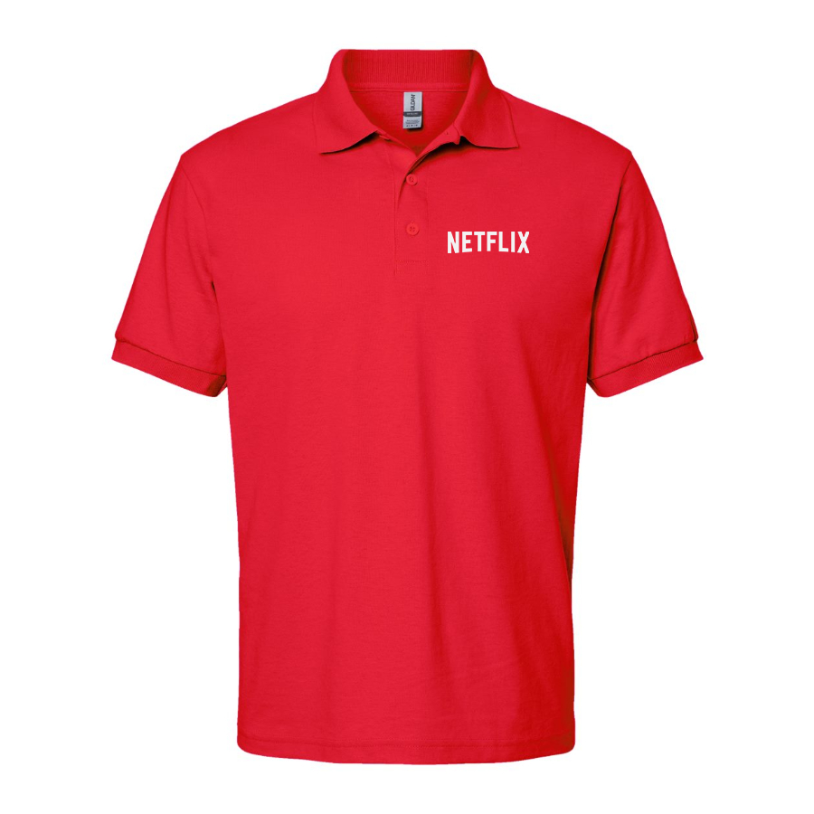 Men's Netflix Movie Show Dry Blend Polo