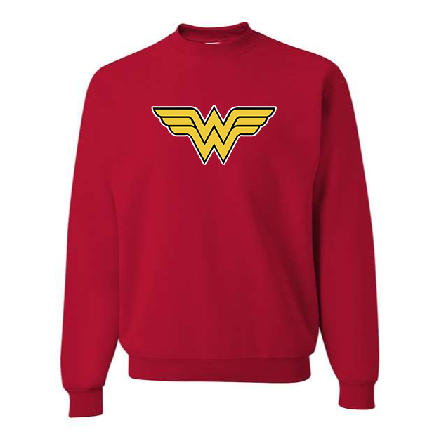 Men's Wonder Woman Superhero Crewneck Sweatshirt