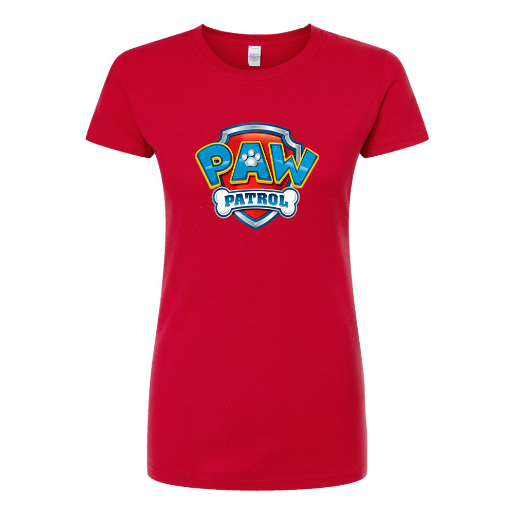 Women's Paw Patrol Cartoon Round Neck T-Shirt