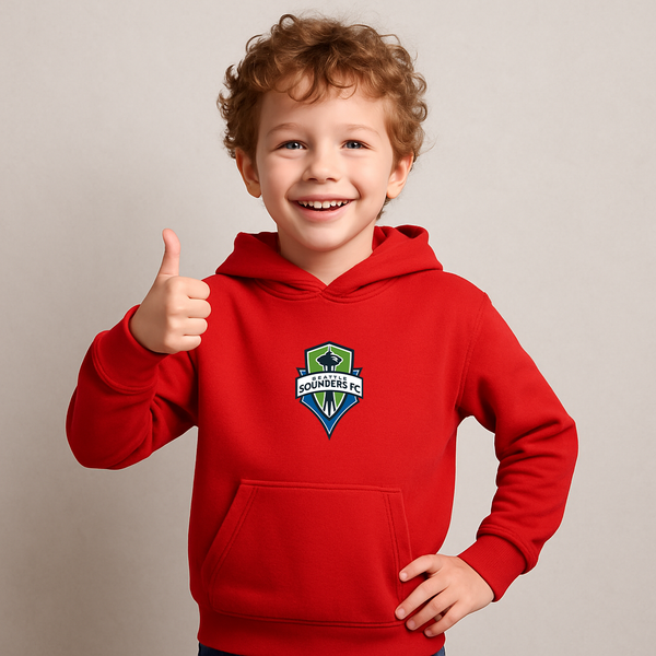 Youth Kids Seattle Sounders FC Pullover Hoodie