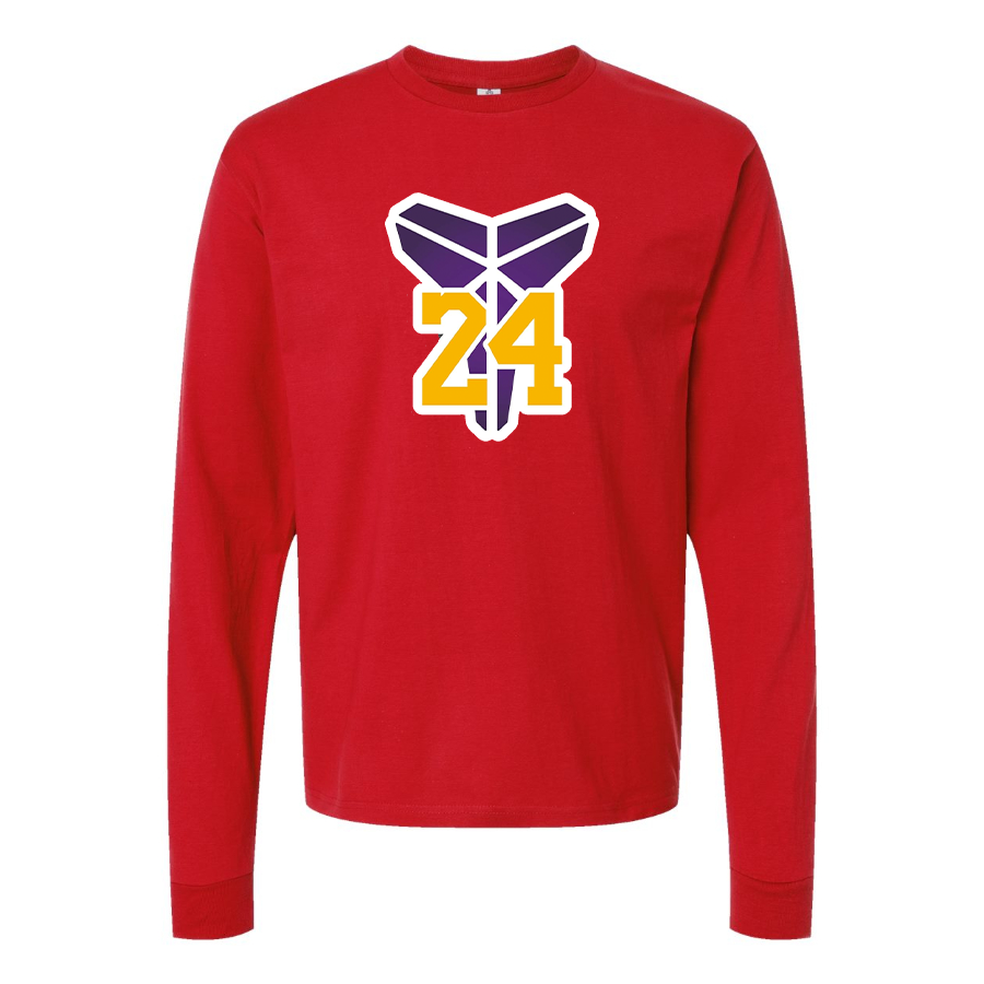 Youth Kids Kobe Bryant Mamba 24 Long Sleeve T-Shirt