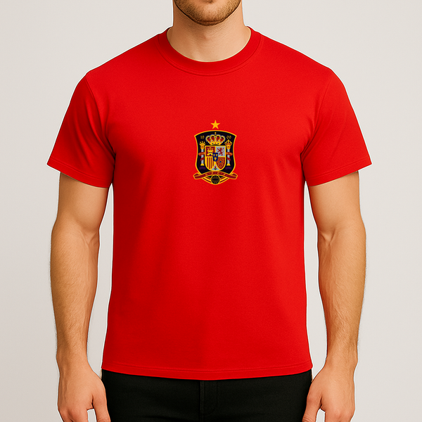 Men's Spain National Soccer Team Cotton T-Shirt