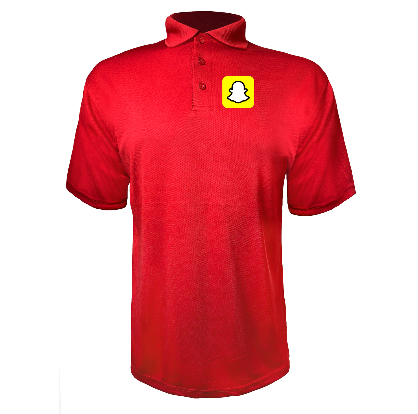 Men's Snapchat Social Polyester Polo