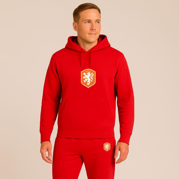 Men's Netherlands National Soccer Team Hoodie Joggers Set