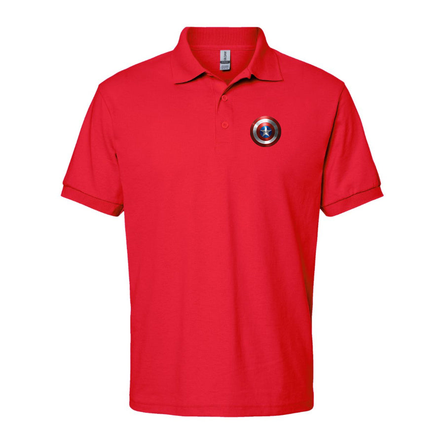 Men's Captain America Superhero Dry Blend Polo