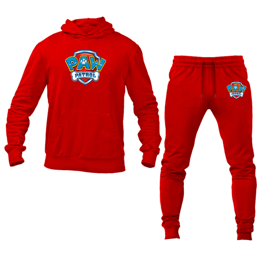 Men's Paw Patrol Cartoon Hoodie Joggers Set