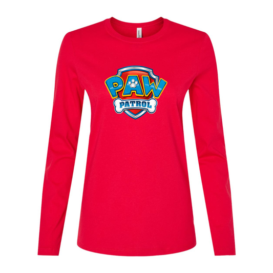 Women's Paw Patrol Cartoon Long Sleeve T-Shirt