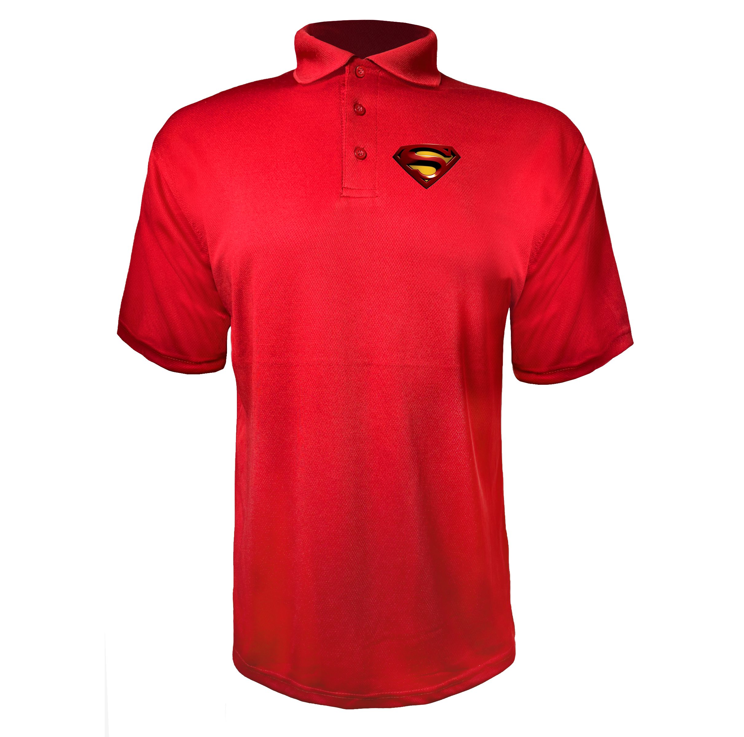 Men's Superman Superhero Polyester Polo