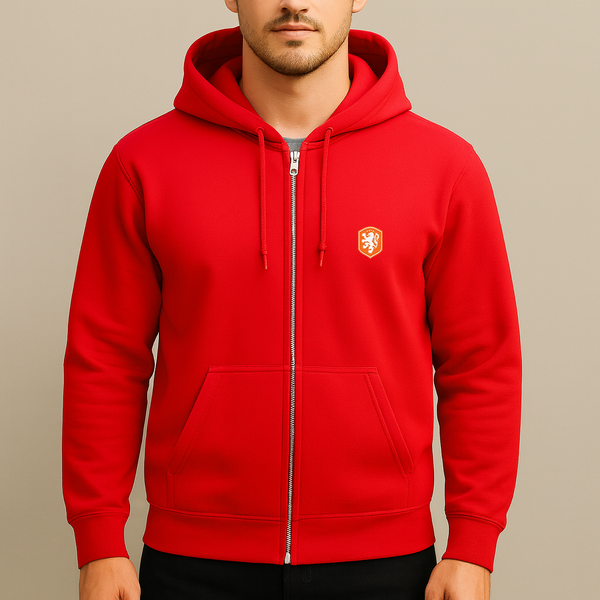 Men's Netherlands National Soccer Team Zipper Hoodie