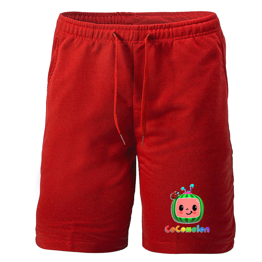 Men's Cocomelon Cartoon Athletic Fleece Shorts