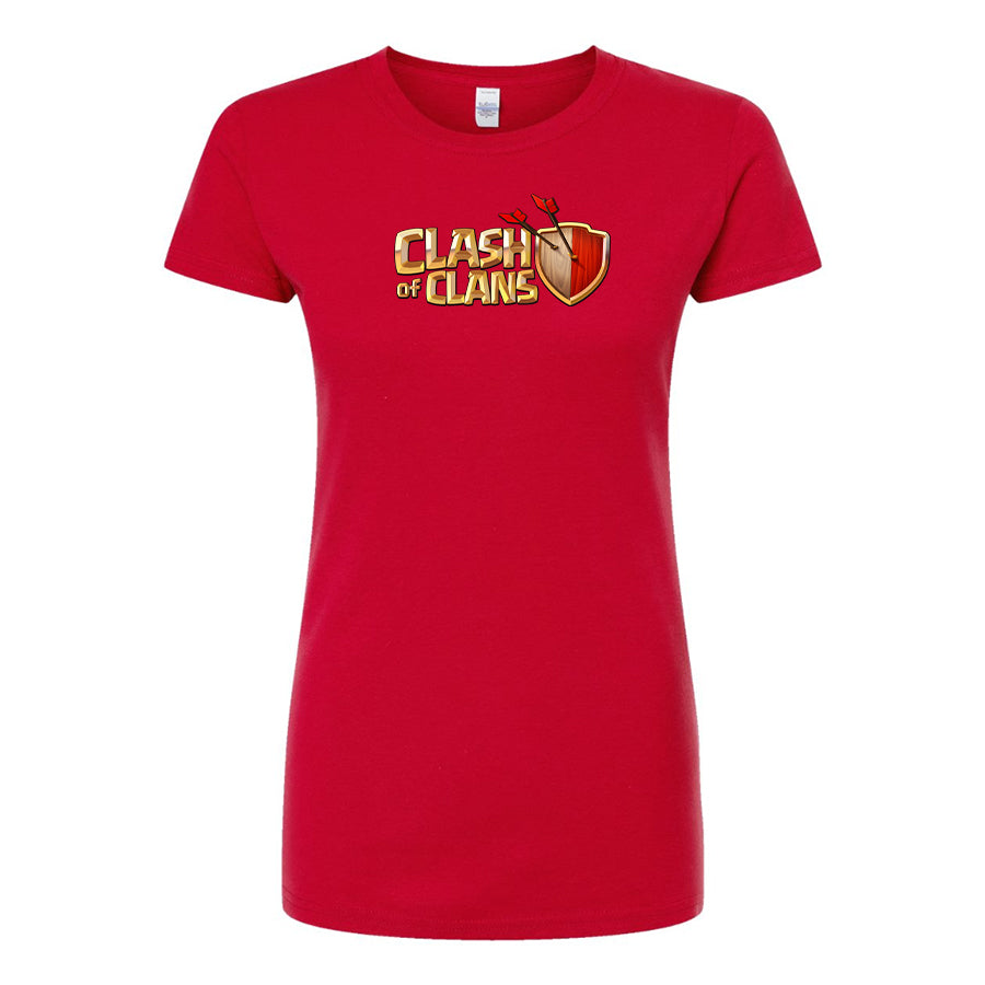 Women's Clash of Clans Game Round Neck T-Shirt