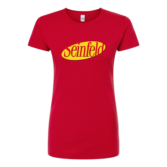 Women's Seinfeld Sitcom Show Round Neck T-Shirt