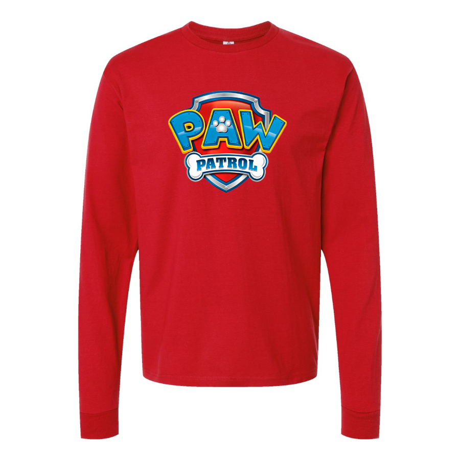 Men's Paw Patrol Cartoon Long Sleeve T-Shirt