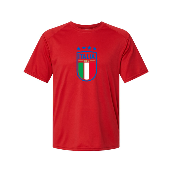 Men's Italy National Soccer Polyester T-Shirt