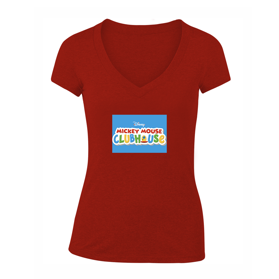 Women's Mickey Mouse ClubHouse V-Neck T-Shirt