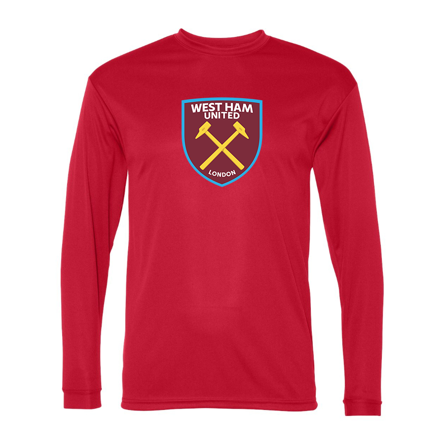 Men’s West Ham United FC  Polyester Long Sleeve T-Shirt