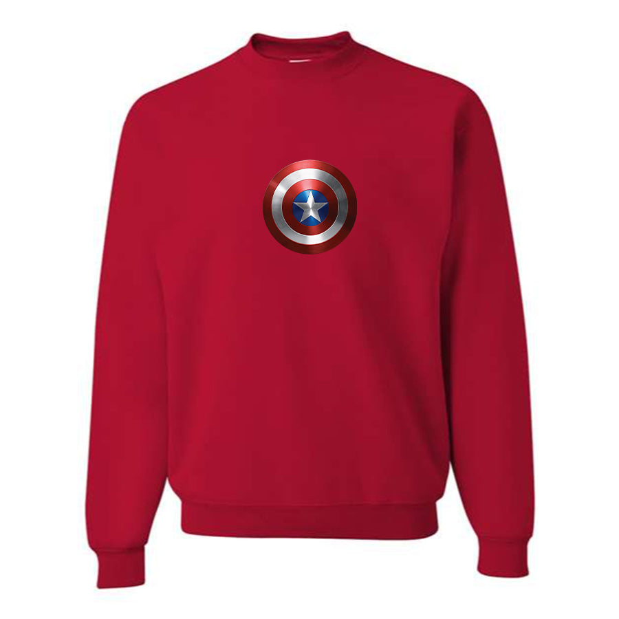 Men's Captain America Superhero Crewneck Sweatshirt