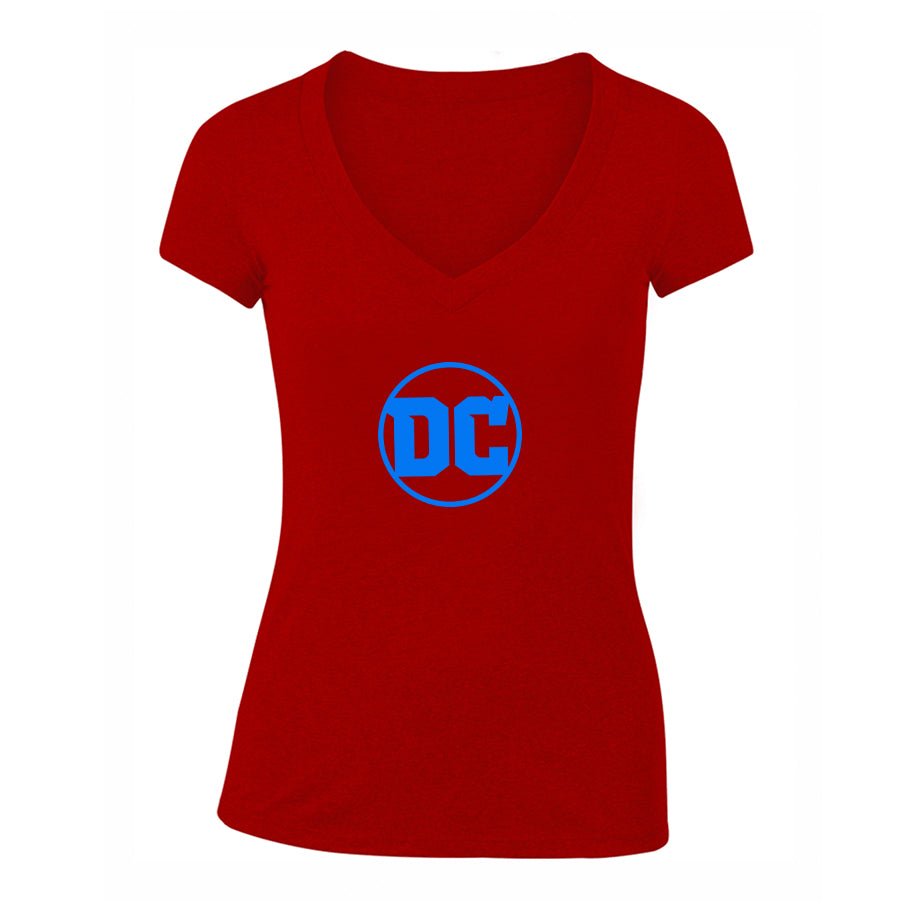 Women's DC Comics Superhero V-Neck T-Shirt