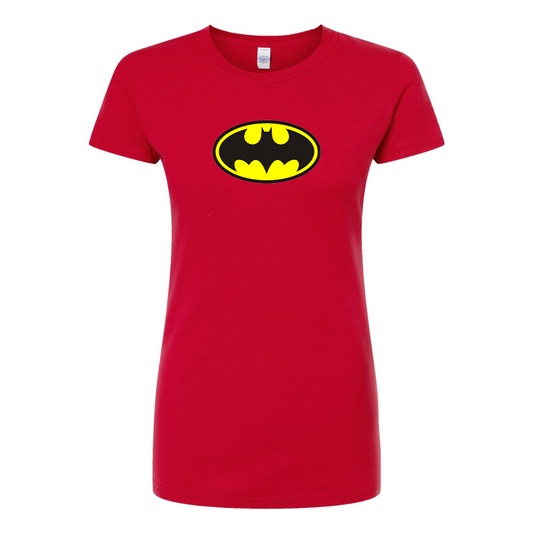 Women's DC Comics Batman Superhero Round Neck T-Shirt