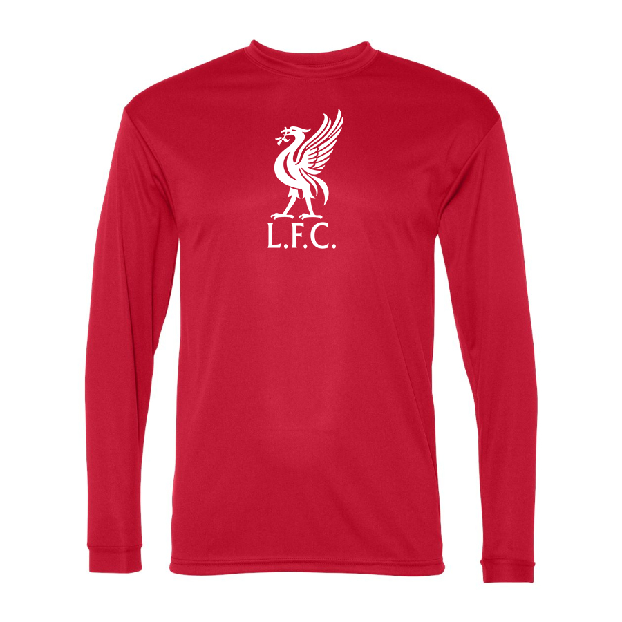 Men’s Liverpool L.F.C Soccer  Polyester Long Sleeve T-Shirt