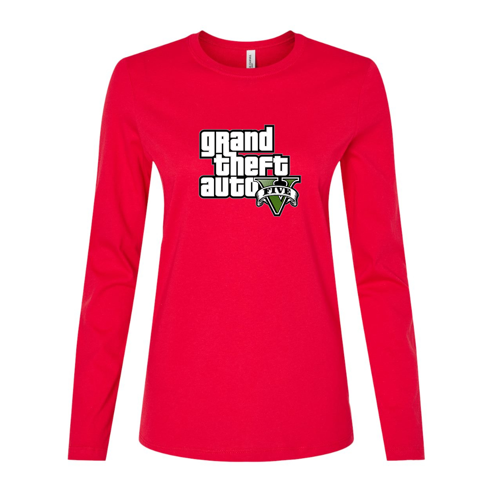 Women's GTA 5 Grand Theft Auto V Long Sleeve T-Shirt Game