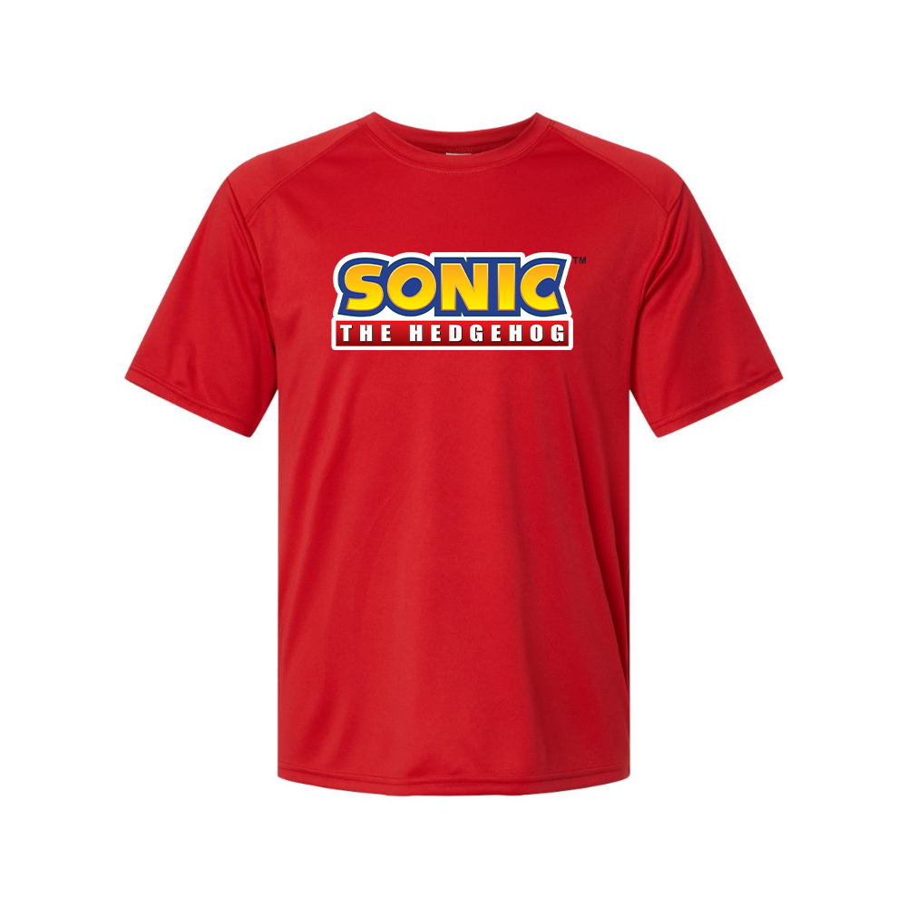 Men'sSonic The Hedgehog Cartoon Performance T-Shirt